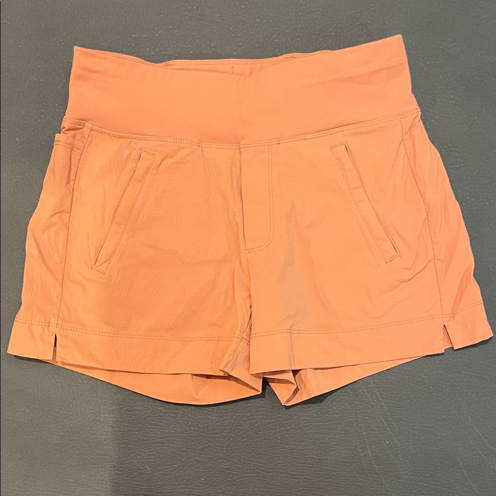 Athleta Orange Trekkie North Shorts